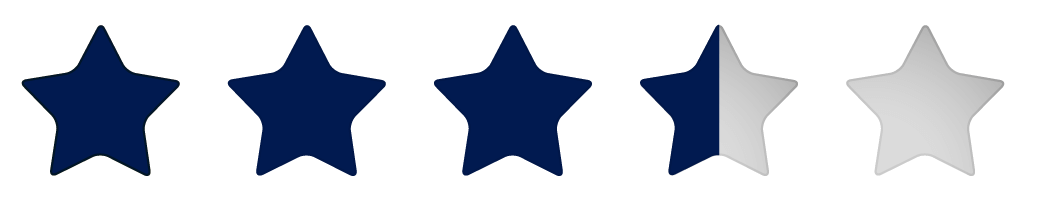 Star Rating 3.5 of 5