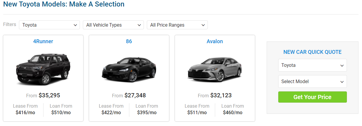 carsdirect browse