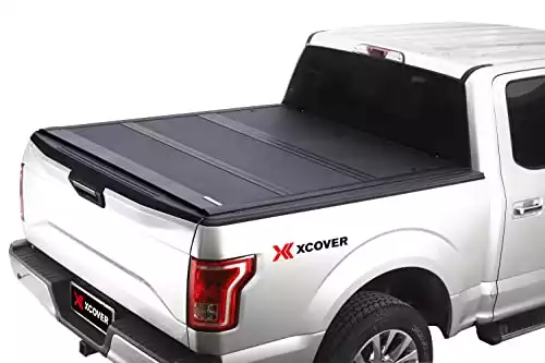 XCOVER Low Profile Hard Folding Truck Bed Tonneau Cover