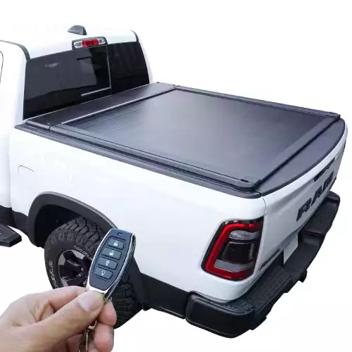 Syneticusa Electric Powered Remote Automatic Retract Hard Tonneau Cover