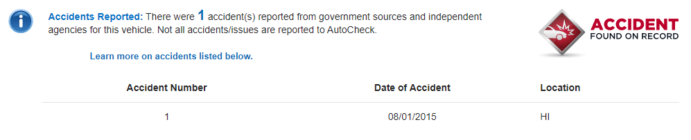 Accident Check AutoCheck