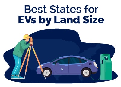 Best States EVs Land Size