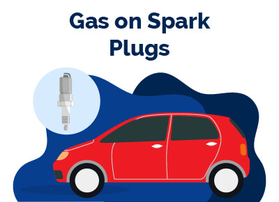Gas on Spark Plugs