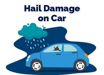 Hail Damage on Car