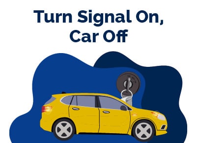 Turn Signal On Car Off